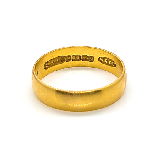 22ct Yellow Gold Band