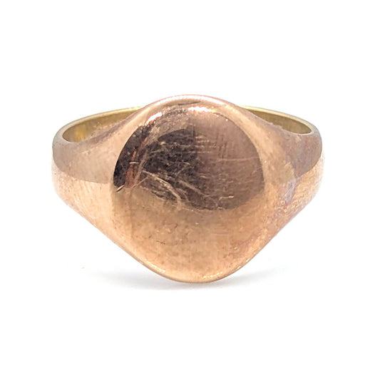 9ct Two-Tone Gold Signet Ring