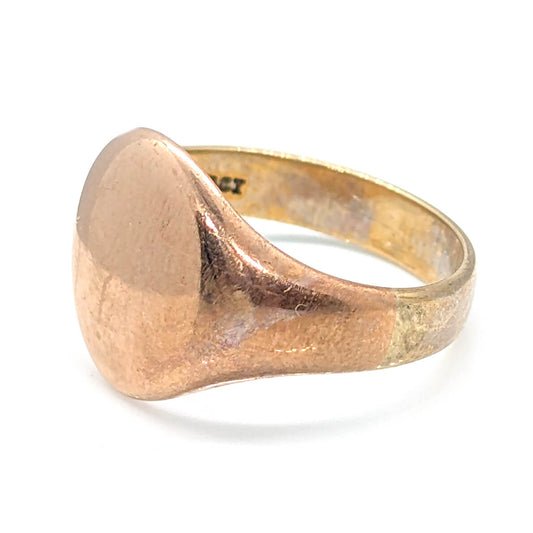 9ct Two-Tone Gold Signet Ring