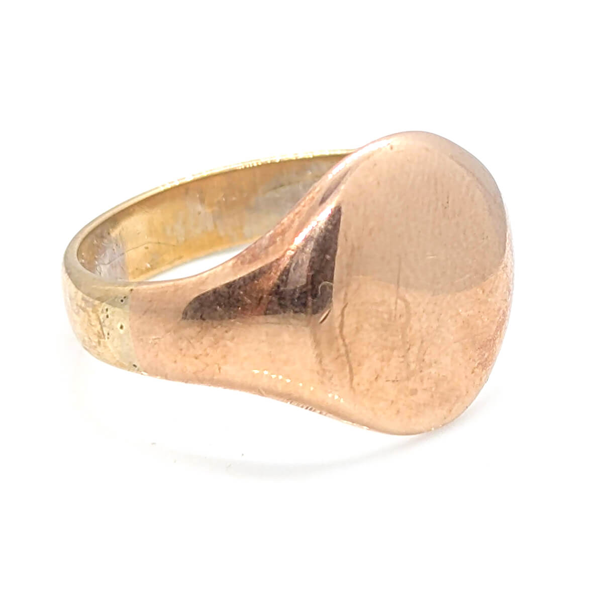 9ct Two-Tone Gold Signet Ring