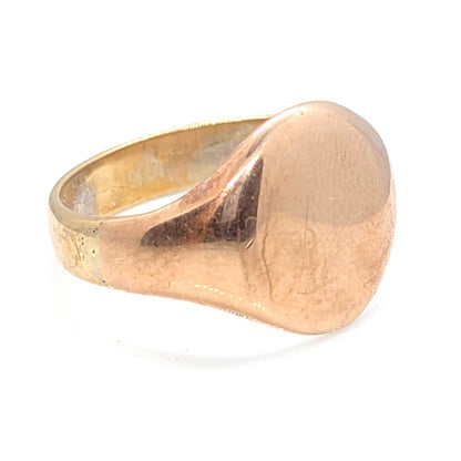 9ct Two-Tone Gold Signet Ring