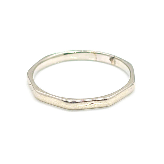 Art Deco 18ct White Gold Octagonal Ring