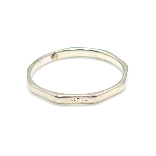 Art Deco 18ct White Gold Octagonal Ring
