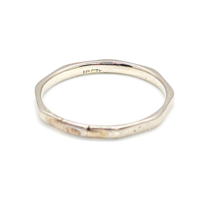 Art Deco 18ct White Gold Octagonal Ring