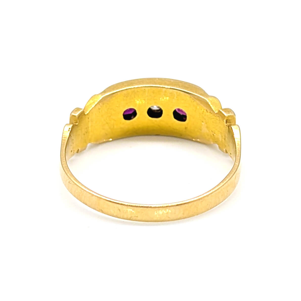 18ct Yellow Gold Ruby and Diamond Ring
