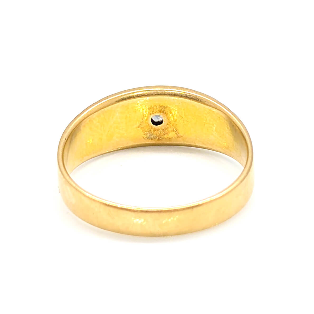Antique 18ct Yellow Gold Ring with Rose Cut Diamond